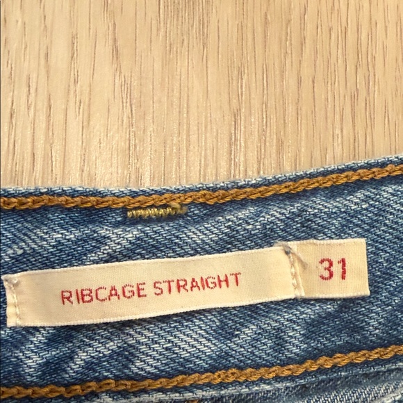 Levi’s size 31 Ribcage Straight Classic Blue Jeans - Picture 5 of 7